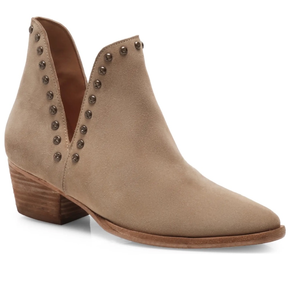 Free People Studded  Split Leather Bootie